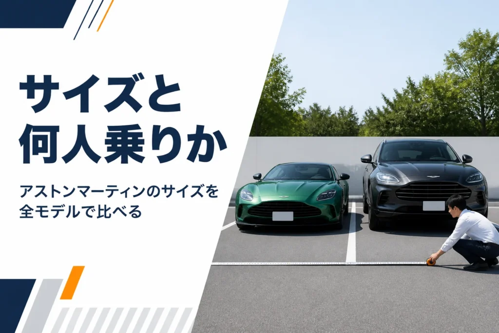 駐車区画に並ぶスポーツクーペと大型SUV